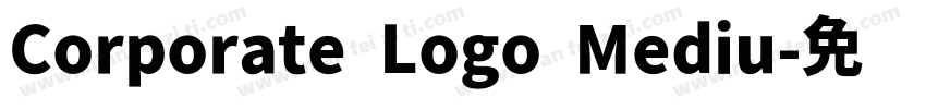 Corporate Logo Mediu字体转换